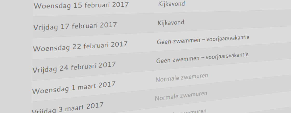 tekort Dag Stoffelijk overschot Jaarprogramma 2016-2017 online - De Watervrienden Assen